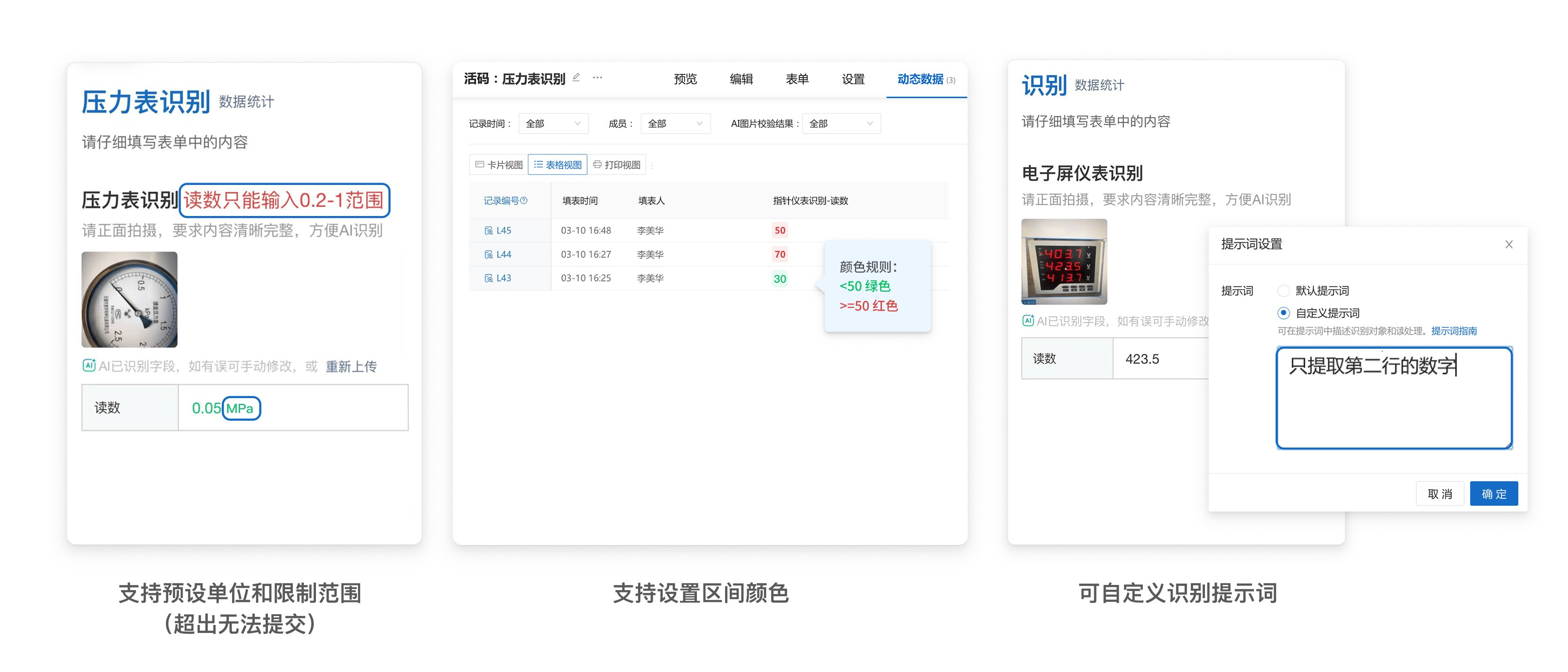 AI 仪表识别示意