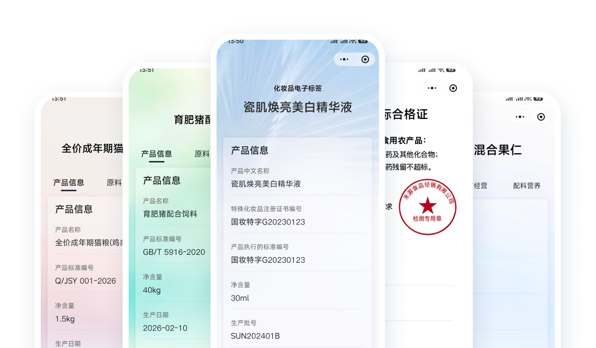 合规标签模板展示